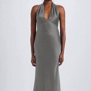 Amsale Samile Dress in Gunmetal